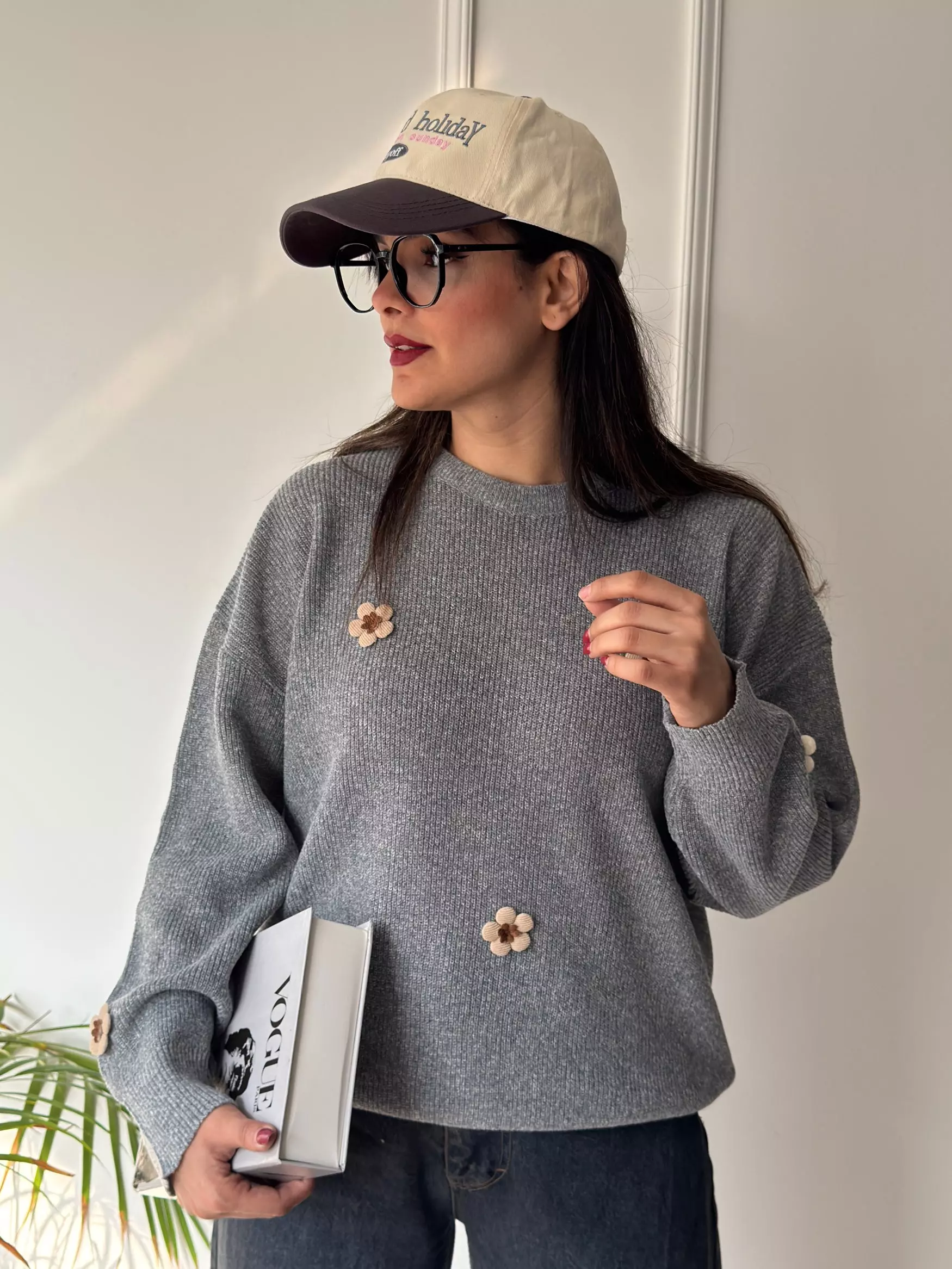 بافت پینترستی بابونه